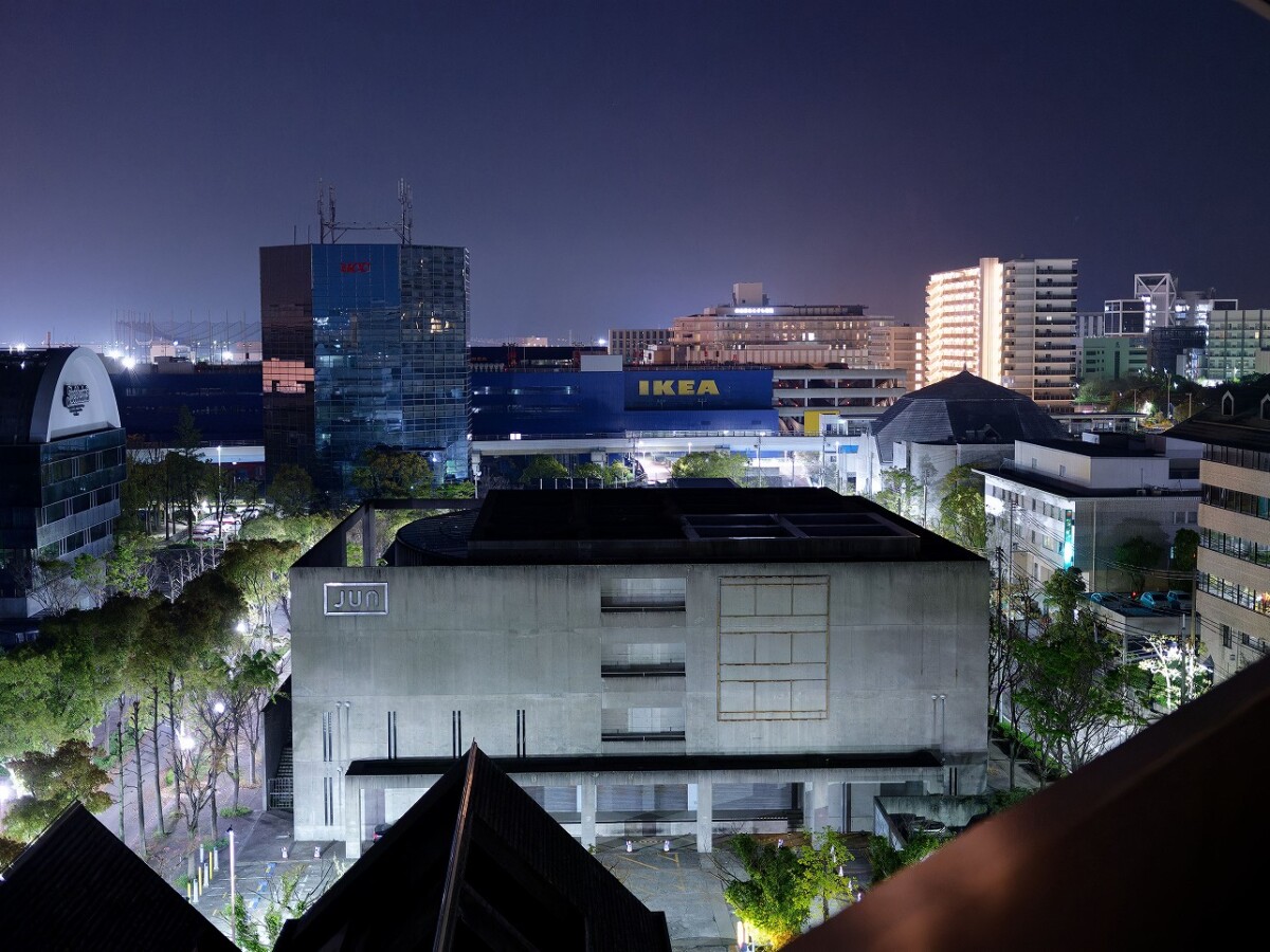 ジュンポートアイランドビルの北側の夜景